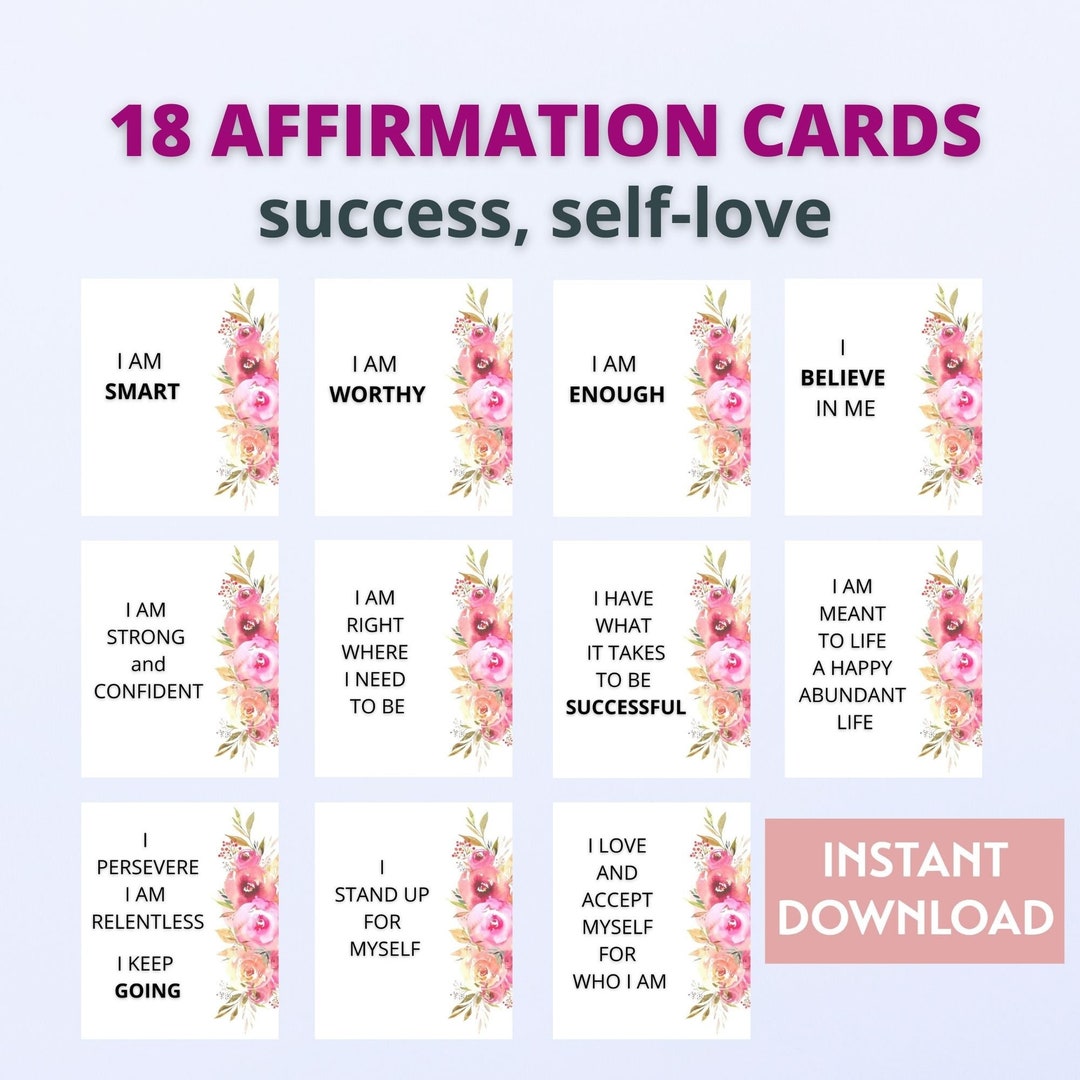 Affirmation Cards to Print Affirmation Cards for Women - Etsy