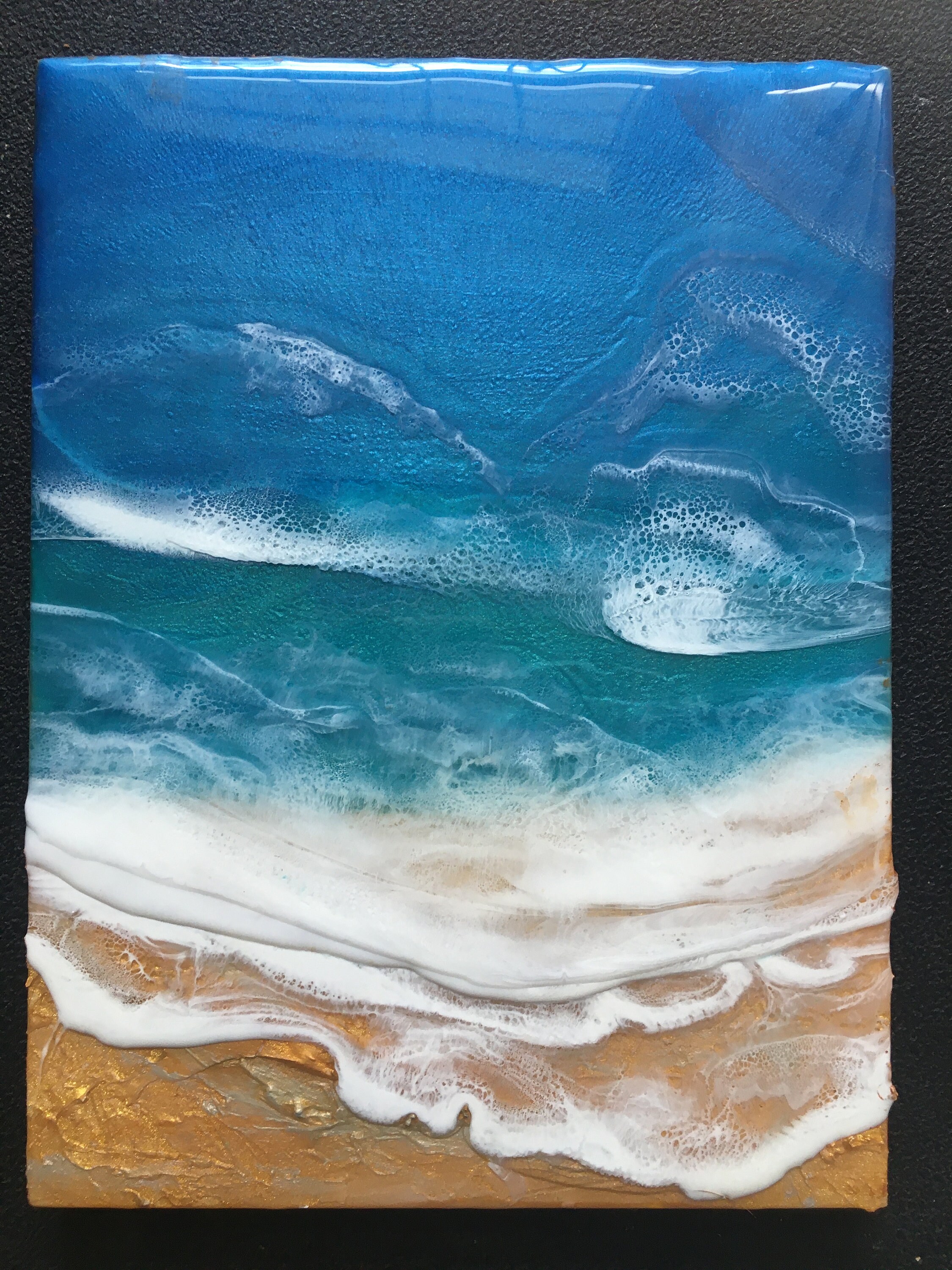 Ocean Resin Art Etsy