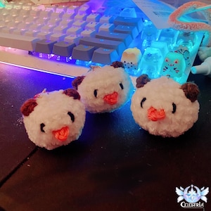 1pc Poro League of legends Fluffy Keychain