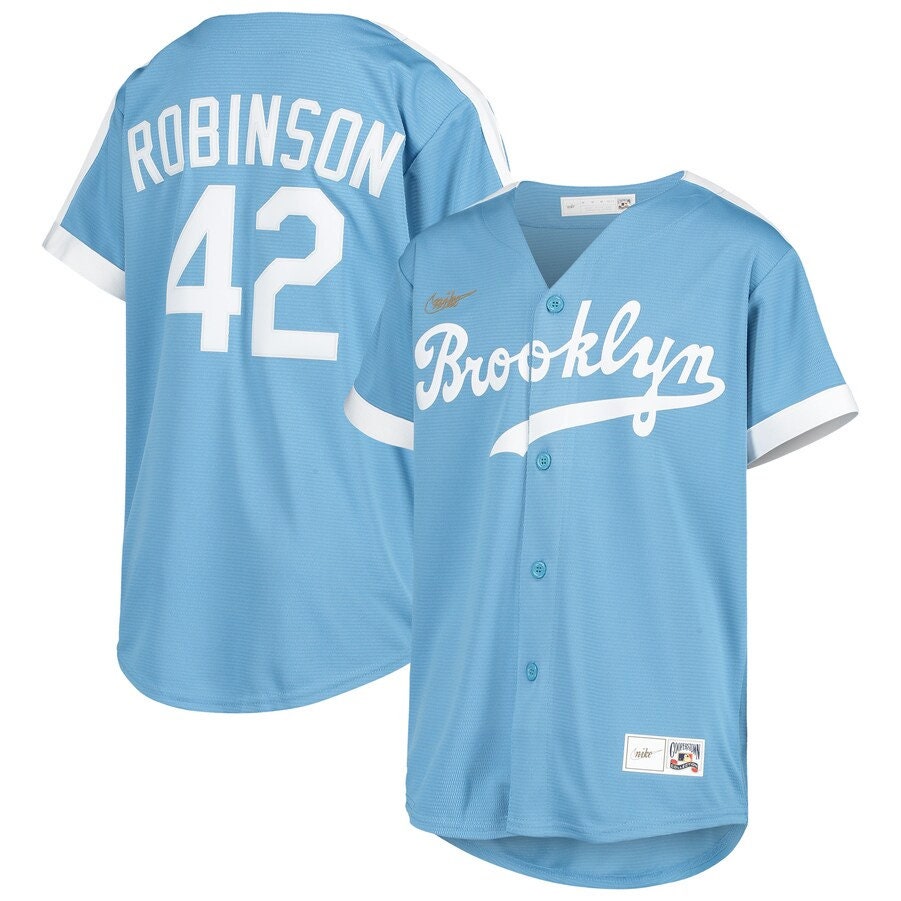 Jackie Robinson Brooklyn Dodgers Youth Alternate Cooperstown Etsy