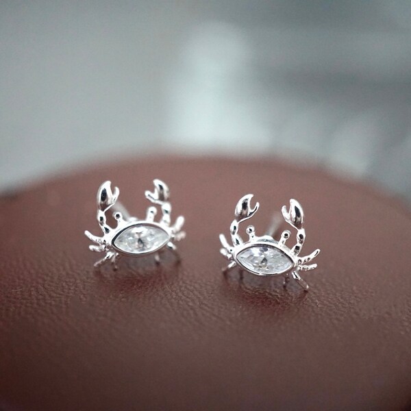 Crab Stud Earrings Etsy