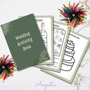 Wedding Activity Book for Kids Digital Download | Kids Wedding Activity | Wedding Colouring Book
