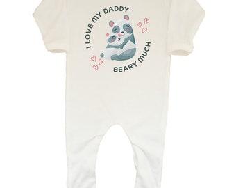 I Love Daddy Romper Etsy