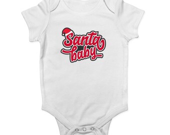 Raised by elves christmas xmas present gift elf santa Baby Vest Grow red