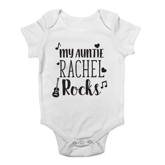 Dakloos Hassy Desillusie Gepersonaliseerde Mijn Tante Rachel Rocks Baby Boys Girls Baby | Etsy