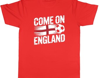 Vamos Inglaterra Camiseta de fútbol unisex para hombre y mujer