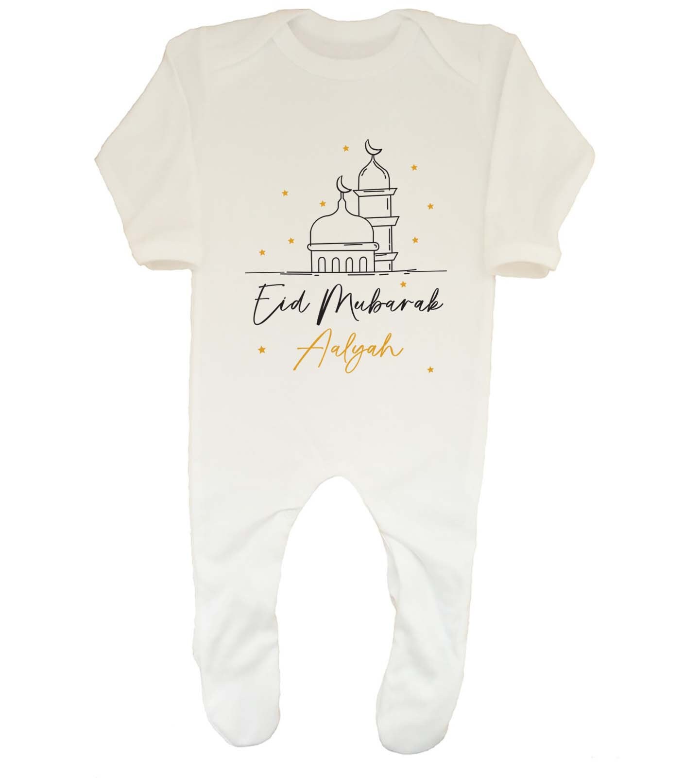 Baby Romper Pyjama Mere Bebe Buy Personalised Eid Mubarak Baby - Main Image