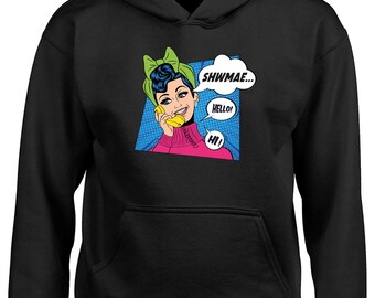Sudadera retro galesa Shwmae, Día de Gales Shwmae, jersey para niños y niñas