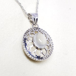 Natural Moon Stone 925 Silver Pendant ' Gift For June ' Handmade Moon Stone Silver Pendant' Birthday Gift ' Moon Stone Silver Pendant