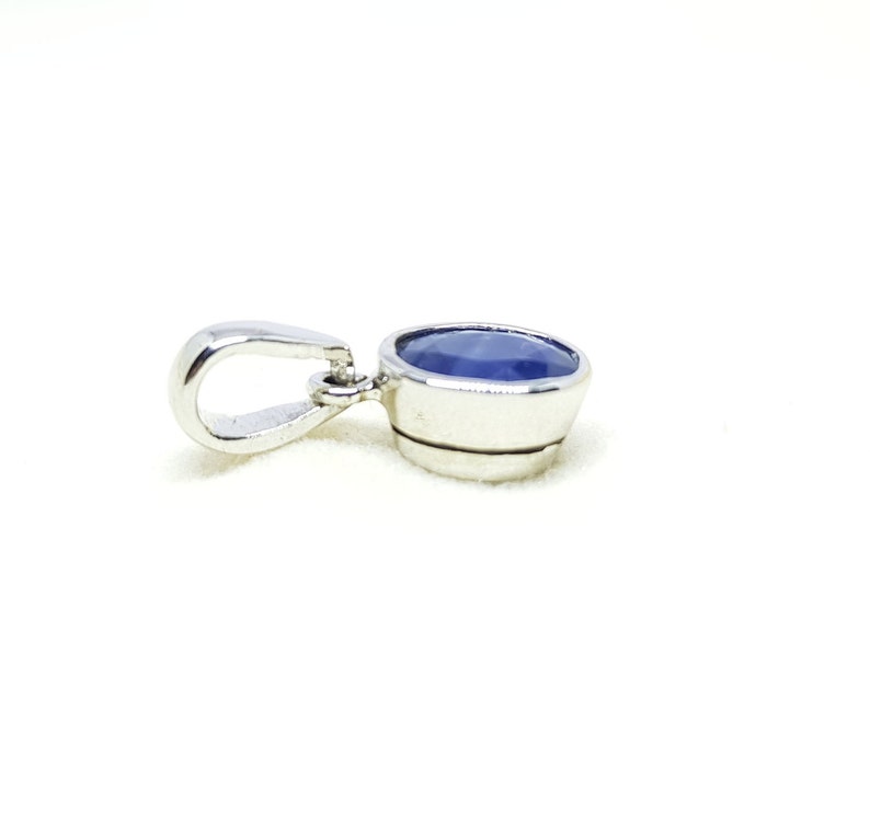 Sapphire Silver 925 Pendant /'Gift For September /' Neelam Silver Pendant/' Handmade Sapphire Pendant /' Gift For Her /' Gift For Him