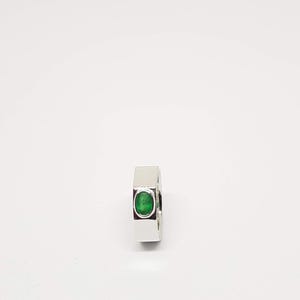 Natural Emerald 925 Silver Ring &#39;Gift For Her & Him&#39; Panna Stone Ring &#39;Emerald Handmade Silver Ring &#39; Beautiful Ring For May &#39; Birthday Gift