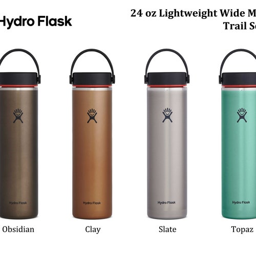 Personalized Hydro Flask 24oz Lightweight Wide Mouth Trail