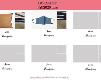 Downloadable Product Line Sheet Template- Powerpoint format