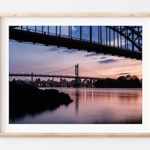 New York Photography Print, Fine Art Photo, Astoria, Queens, Hell Gate Bridge, River, NYC, Landscape, City