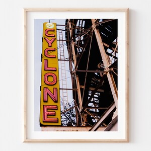 New York Photography Print, Fine Art Photo, Coney Island, Brooklyn, Luna Park, Nyc, New York, Rollercoaster, NY City