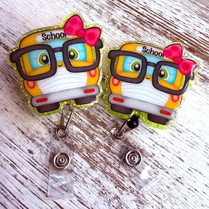 School bus badge reel
