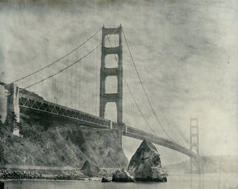 Golden Gate Bridge, San Francisco, California - an open edition wet plate collodion archival 8x10 print