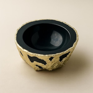 Cuencos de ágata negra ~ Cuenco de cristal para nueces/baratijas/joyas