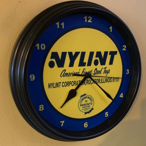 Nylint Toy Truck Car Store Bar Advertising Man Cave Wall Clock Sign