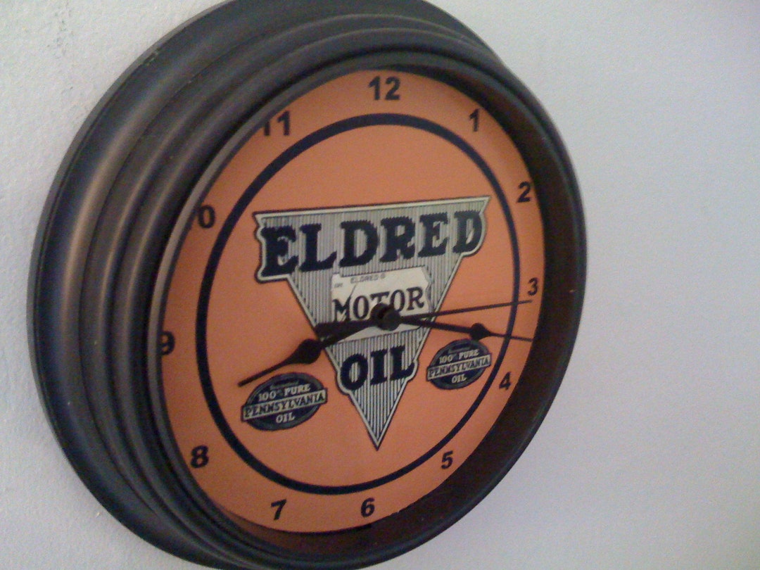Eldred Motor Oil Gas Service Station Garage Bar Advertising Man Cave