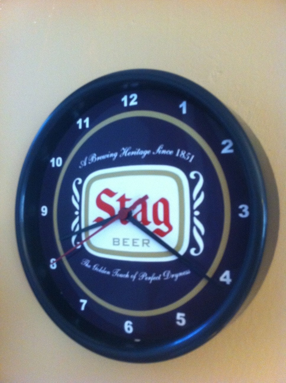 Stag Beer Bar Advertising Wall Clock Sign Etsy