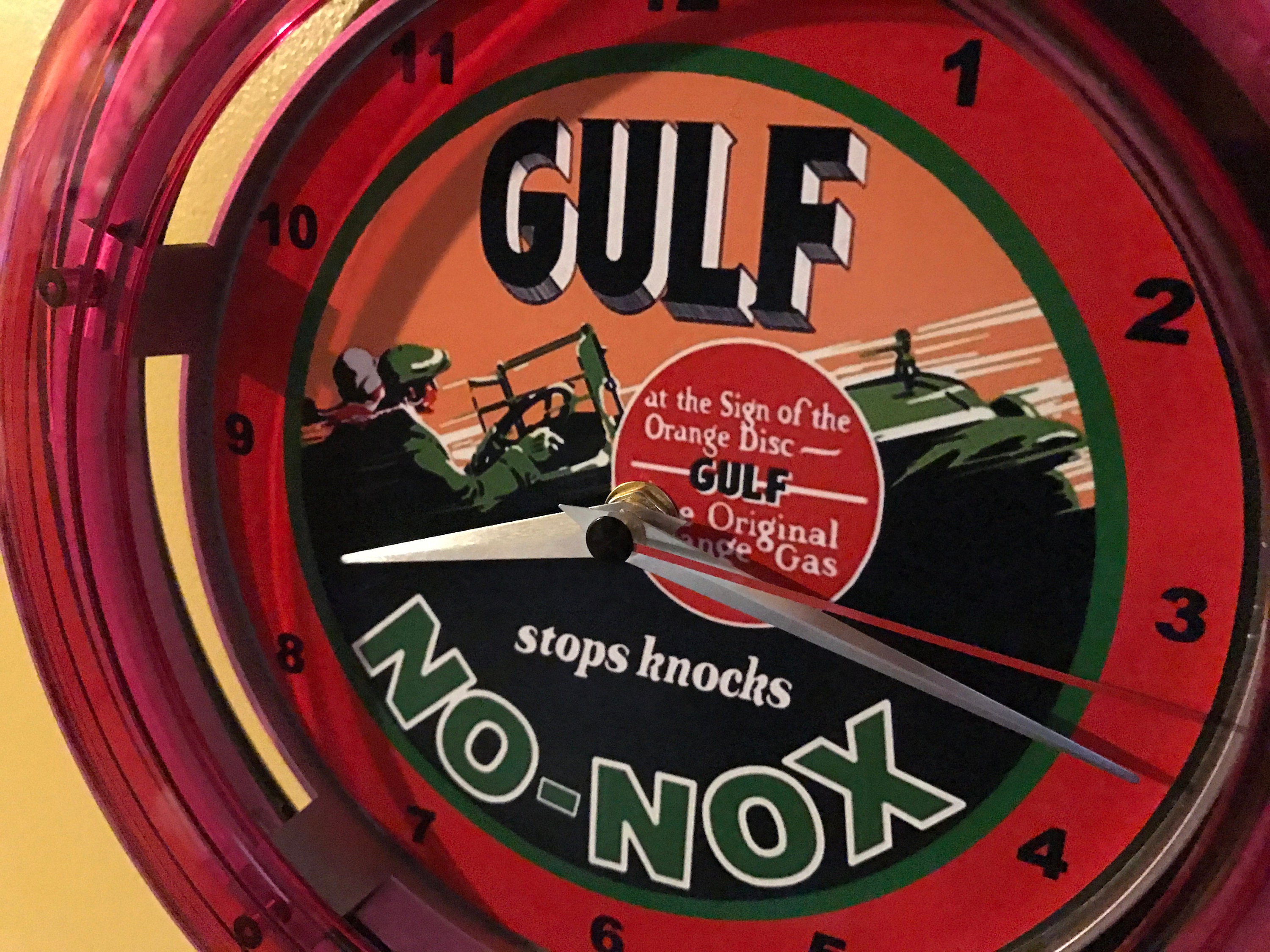 Gulf No Nox @@ Oil Gas Service Station Garage Bar Advertising Man Cave ...