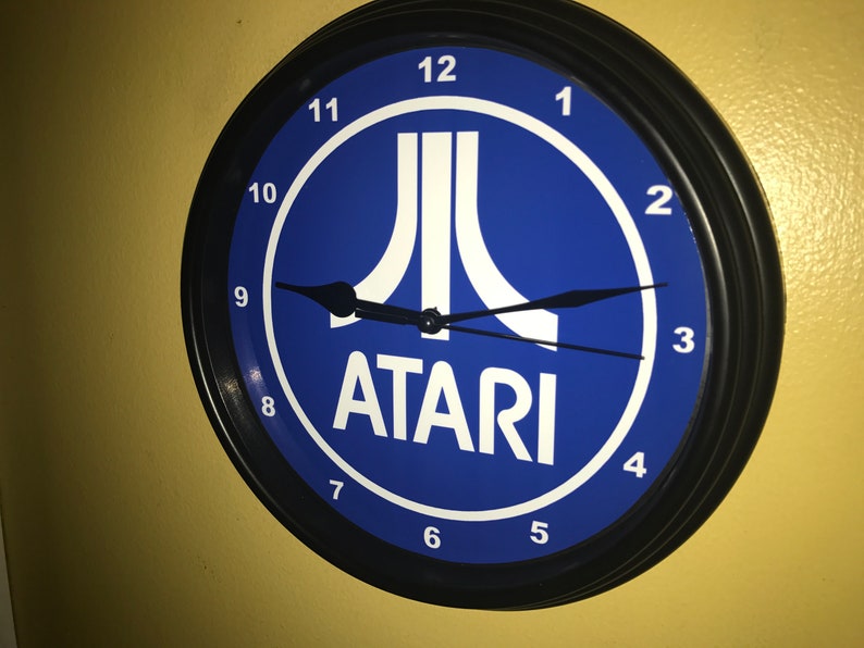 Atari 2600 Video Game Arcade Bar Advertising Man Cave Wall Clock Sign ...