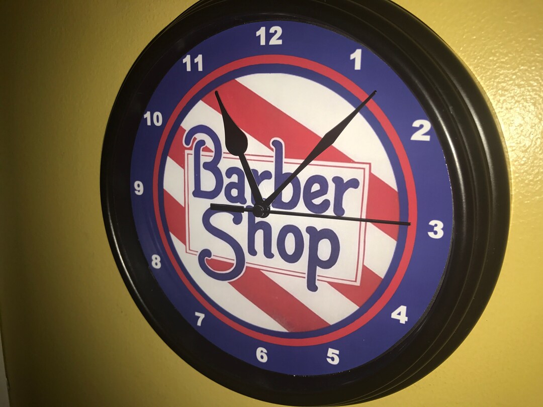 Barber Shop Hair Salon Advertising Wall Clock Sign - Etsy