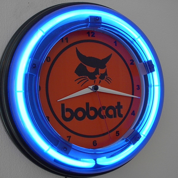 Neon Tractor Clock Etsy