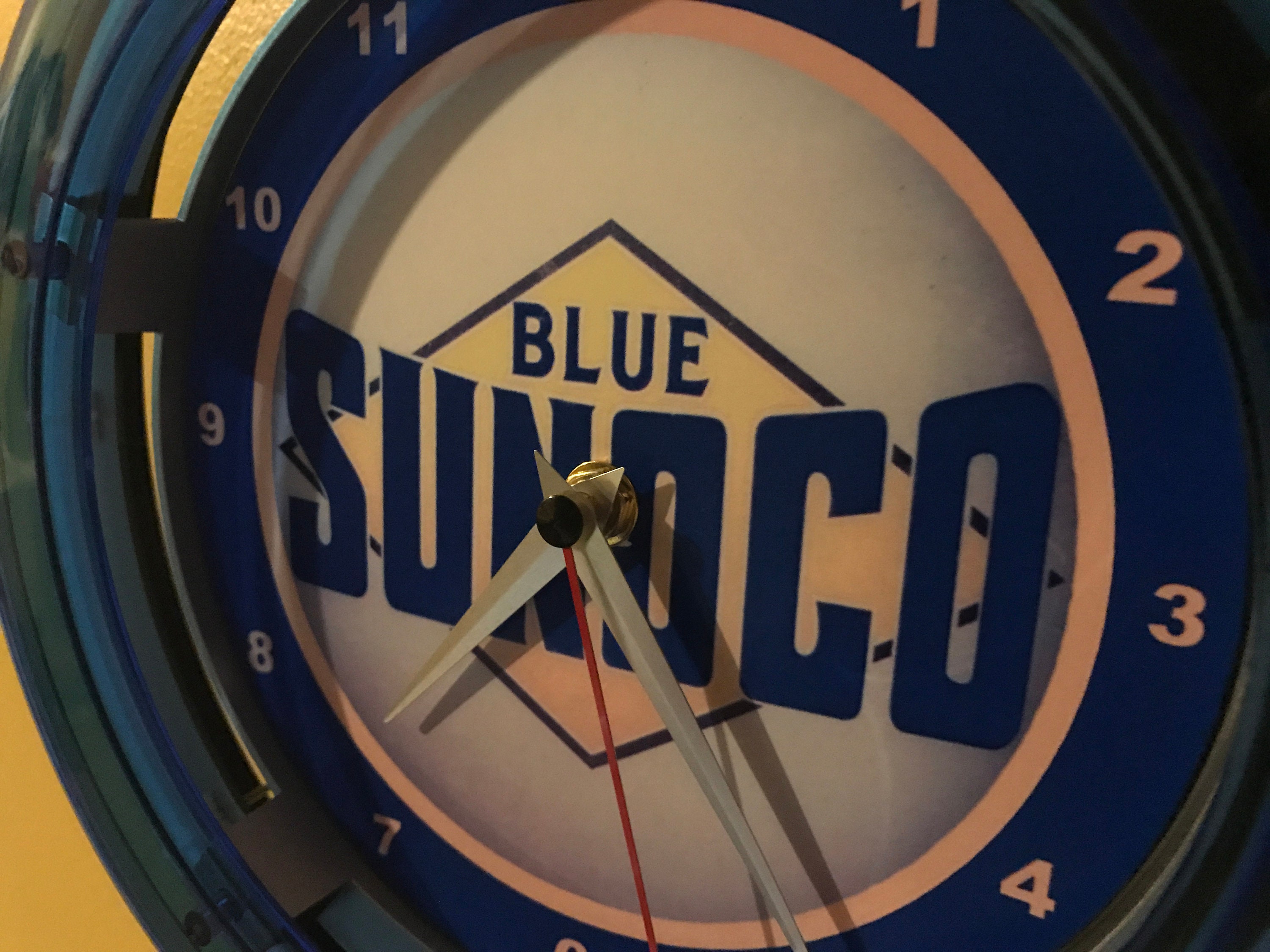 Blue Sunoco Oil Gas Service Station Garage Bar Advertising Man Cave ...