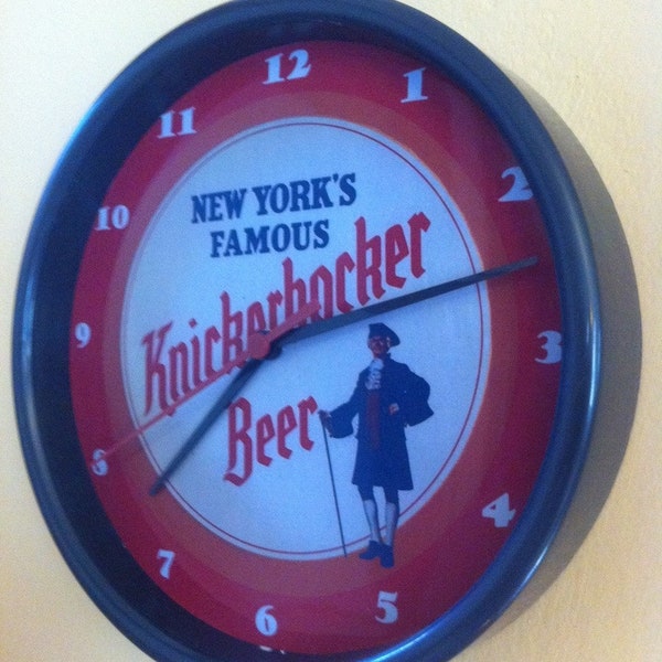 Knickerbocker New York Beer Bar Advertising Wall Clock Sign #2