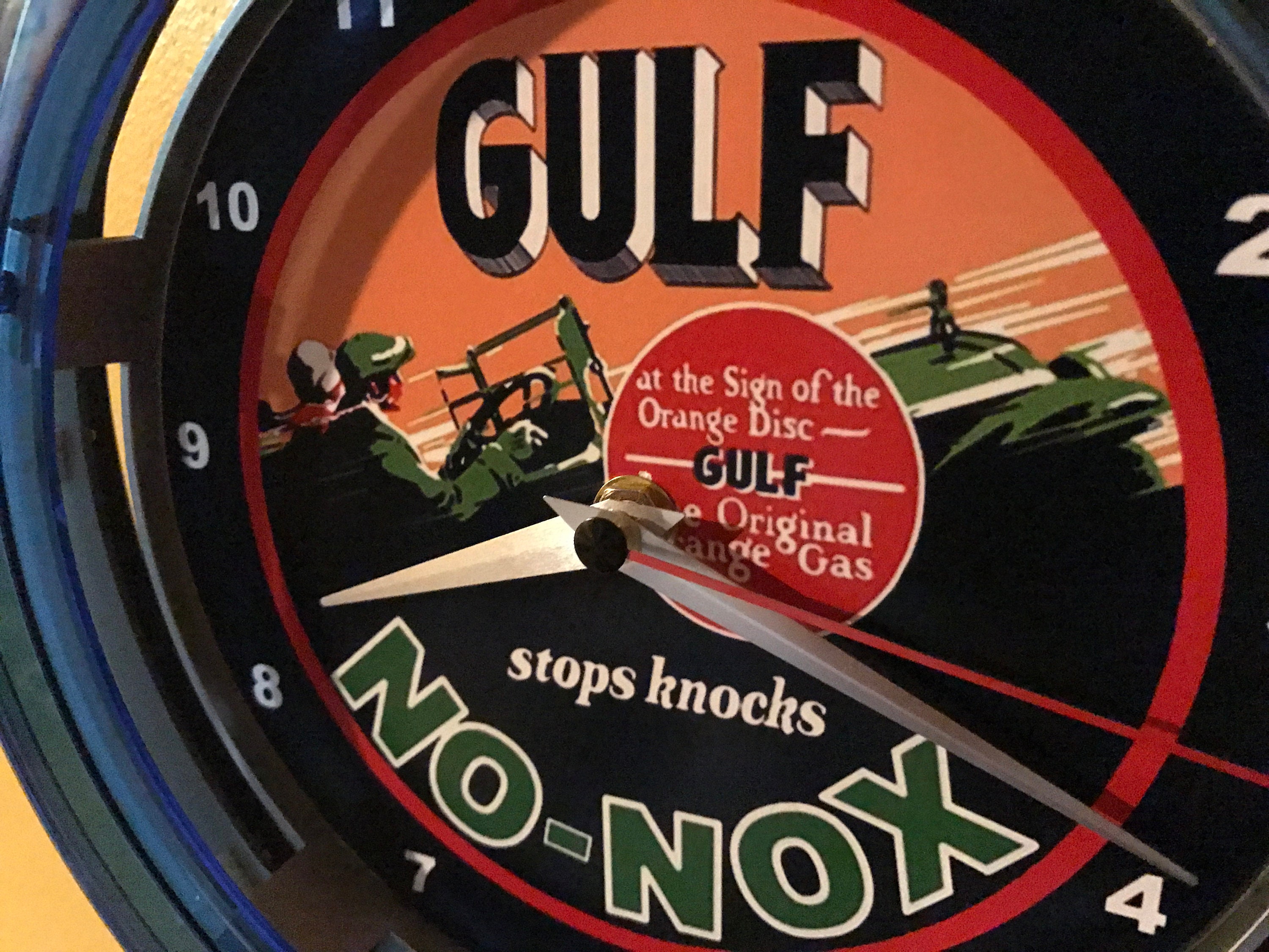 Gulf No Nox Oil Gas Service Station Garage Bar Advertising Man Cave ...