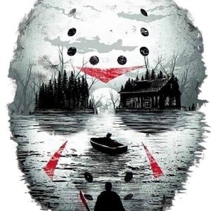 Horror Movie Jason Voorhees Sublimation Image PNG Transparent file