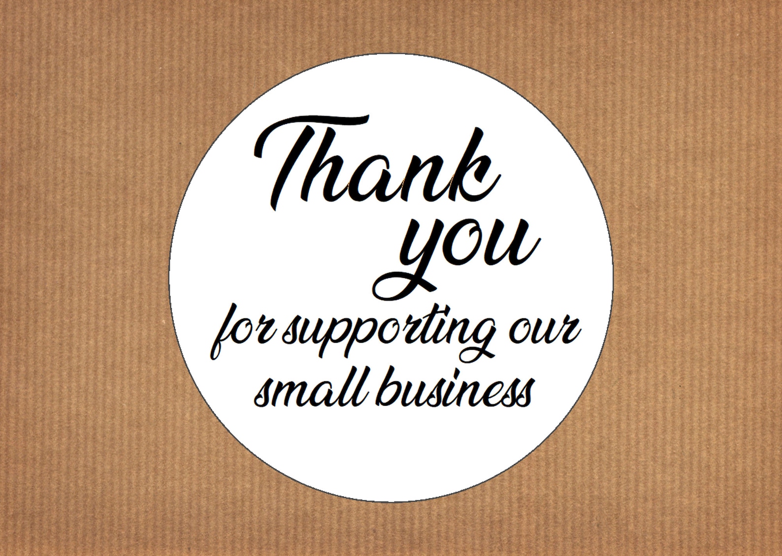 24 'thank You for Supporting Our Small Business' Round Etsy UK