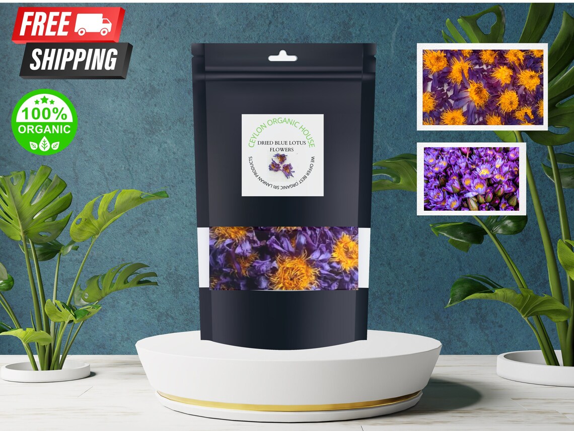 Water Lily Tea Natural Blue Lotus Water Lily Flowers Lucid Etsy
