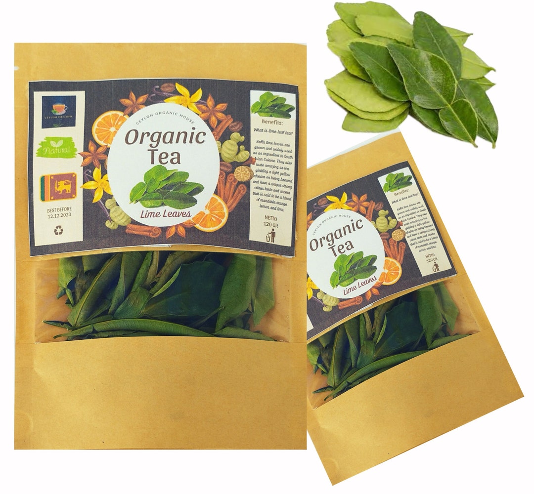 Feuilles de lime kaffir Feuilles de lime kaffir biologique Feuilles de tilleul naturelles