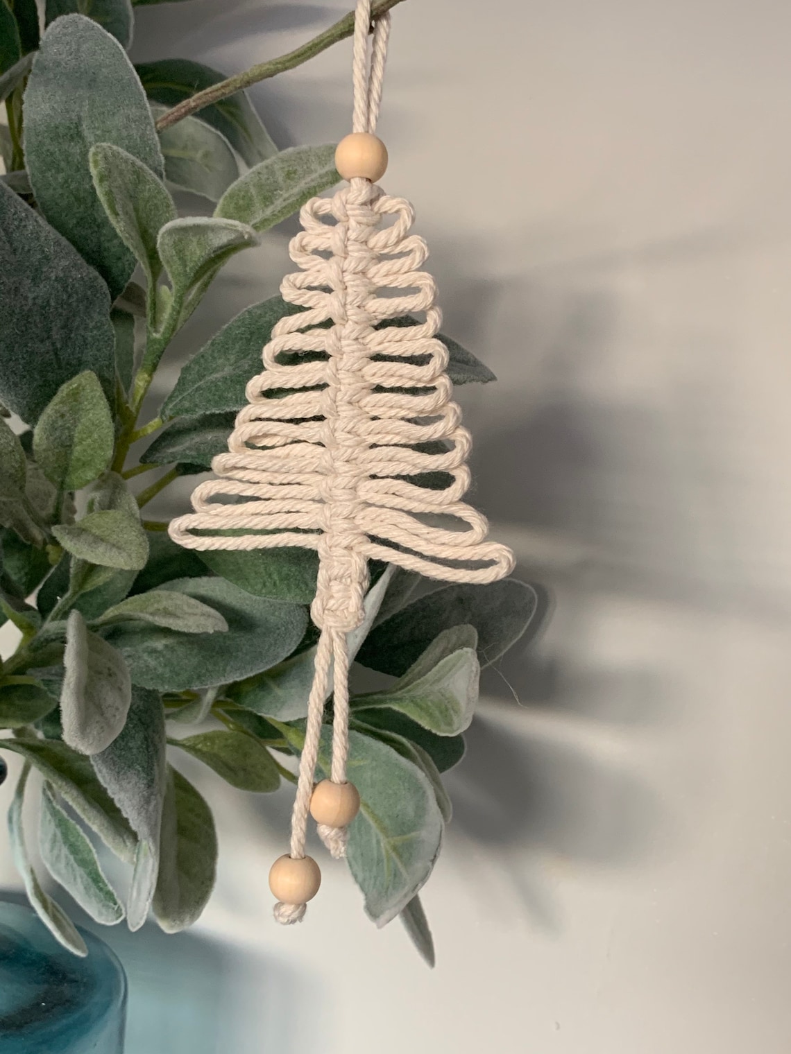 Macrame Christmas Tree Decoration Christmas Decor Tree Etsy