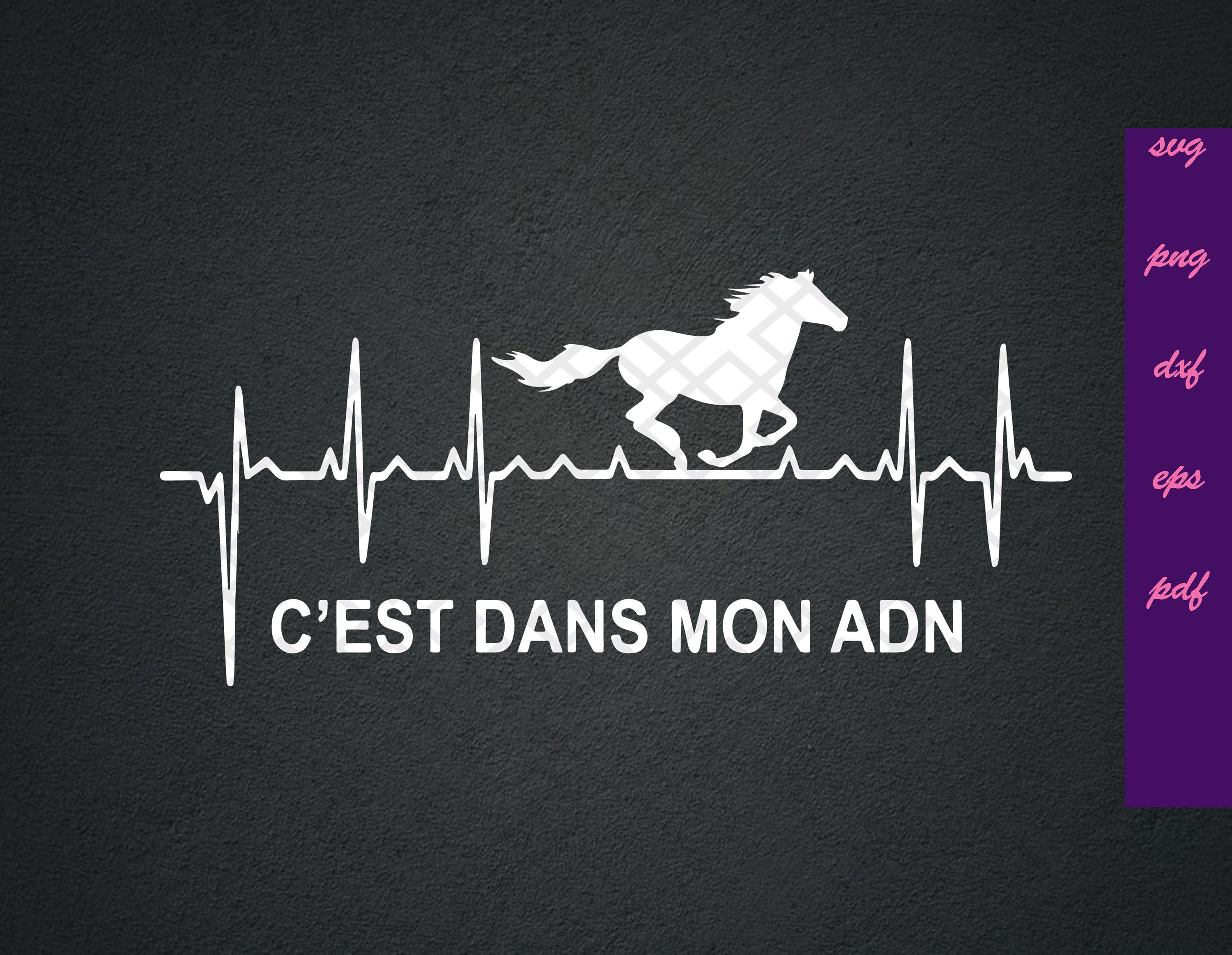 Download Cheval c'est dans mon adn purple Svg horse Svg Download | Etsy