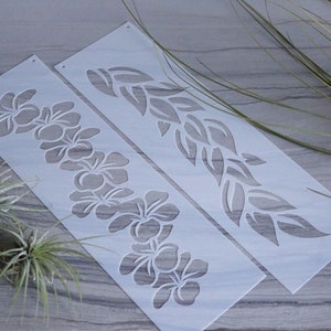 Polynesian Plumeria Lei or Maile Lei, Stencil Pattern - DIY Cakes, Painting, Fake Tattoos, Cards, Wrapping Paper etc.