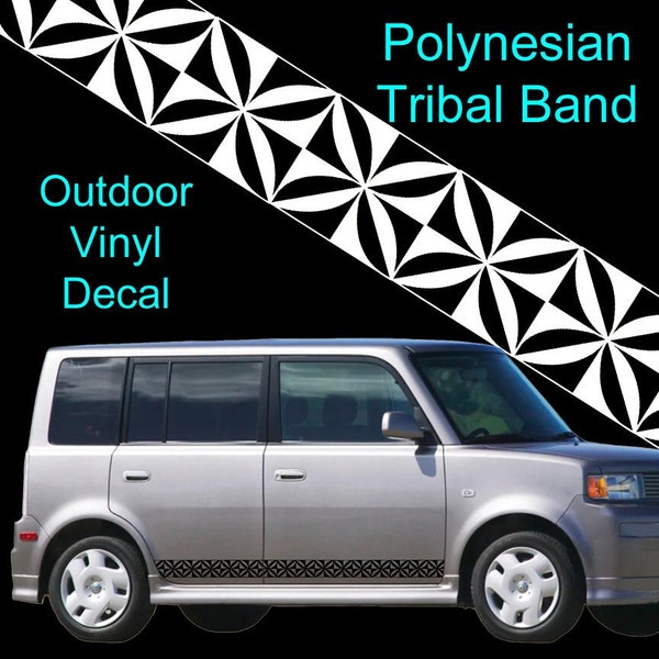 Polynesian Tribal Band #3 (of 6) Auto Decal Bumper Sticker Window Sticker Car Wrap Outdoor Vinyl Car Decal Polynesian Vehicle Decal