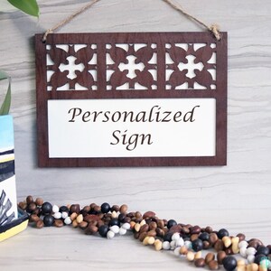 Personalizado, apilado, Honu (tortuga) Edredón Cartel interior - Madera - Puerta, Entrada, Entrada, Bienvenido, Saludo, Signo