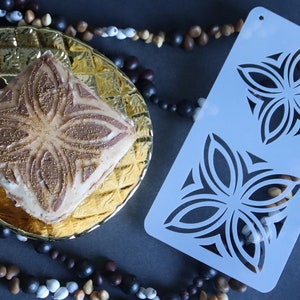 Estênceis de Pua Tapa Polinésio com Padrão Grande - Bolos DIY, Suprimentos para Confeitaria, Pintura, Tatuagens Falsas, Cartões, Papel de Embrulho, Decoração de Bolo com Aerógrafo