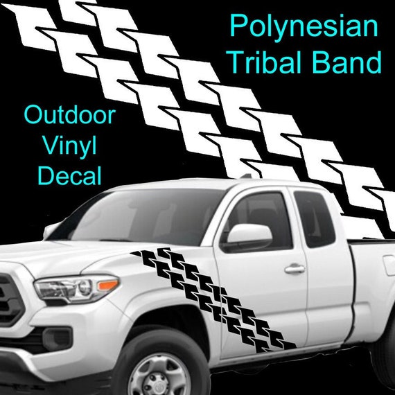 Polynesian Tribal Band #1 (of 6) Auto Decal Bumper Sticker Window Sticker Car Wrap Outdoor Vinyl Car Decal Vehicle Sticker Polynesian