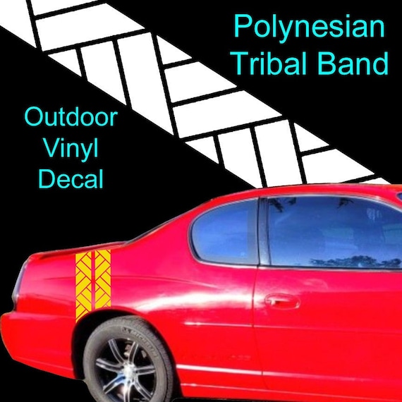 Polynesian Tribal Band #6 (of 6) Auto Decal, Sticker, Bumper Sticker, Window Sticker, Car Wrap, Outdoor Vinyl