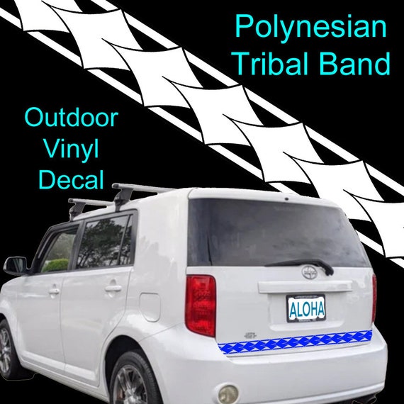 Polynesian Tribal Band #4 (of 6) Auto Decal, Sticker, Bumper Sticker, Window Sticker, Car Wrap, Outdoor Vinyl