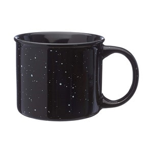 Custom Campfire Mug, Personalized Coffee Mug, Customized Mug, Design Your Own Mug, 15 Ounce Mug, Several Colors Black