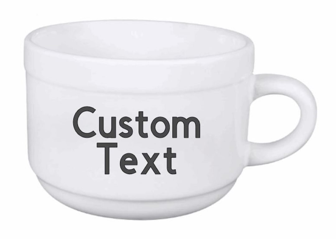 Custom Soup Mug, 20 Ounce Soup Mug, Personalized Mug, Soup Lovers Gift
