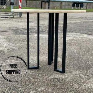 Industrial Metal Table Legs: Kitchen & Dining Table Set (28&quot; Height)