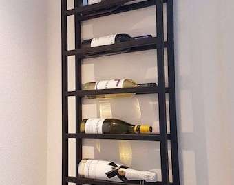 Wall Mounted Wine Rack , Wine Holder, Zdesıgnhome Metal Wine Rack, Wall Mount Wine Rack, Housewarming Gift, Wall Decor