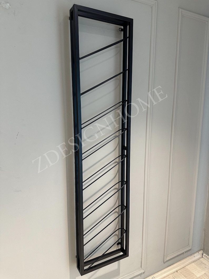 Wall Mounted Wine Rack , Wine Holder, Metal Wine Rack, Wall Mount Wine ...